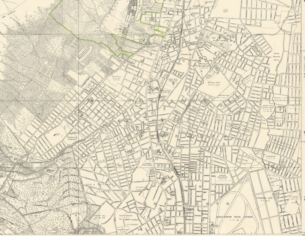 Claremont Map 1950